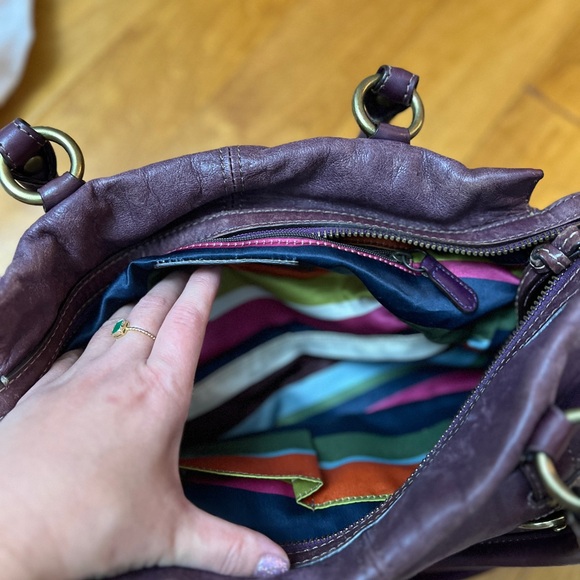 Stunning Coach! Rustic purple! - Picture 4 of 10